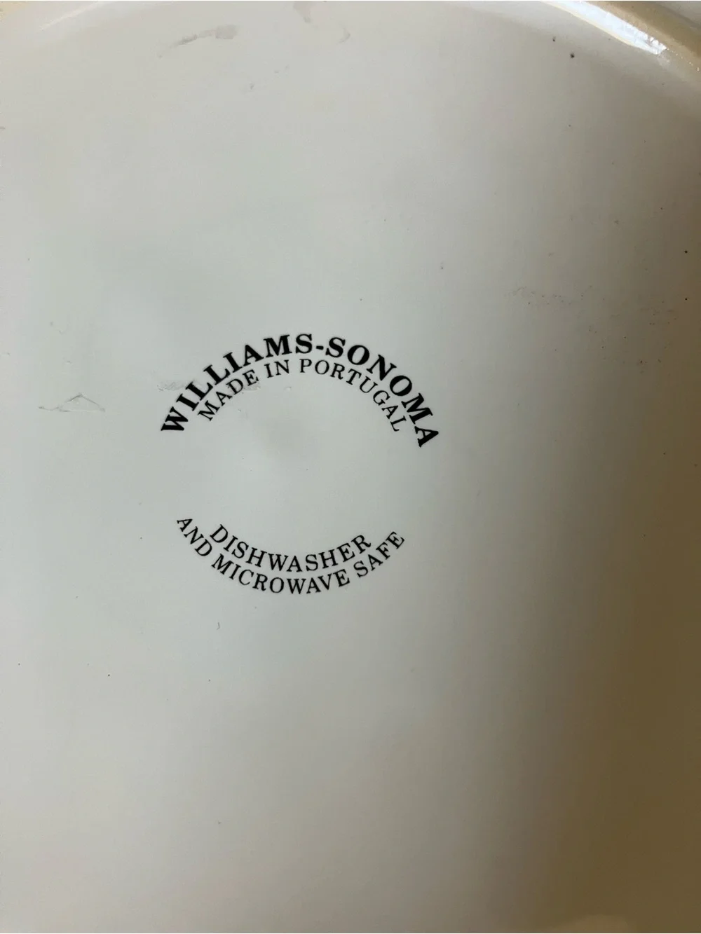 2 Williams Sonoma White Salad Plates with Green Herbs Bay and Taragon